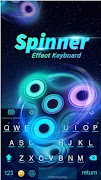 Fidget Spinner Keyboard Theme постер