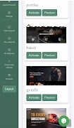 7 Schermata Website builder/ creator