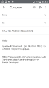 MCQ For Android Programming اسکرین شاٹ 6