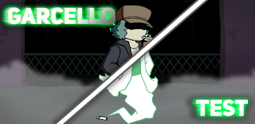 Poster FNF Fireday night mod Garcello character test