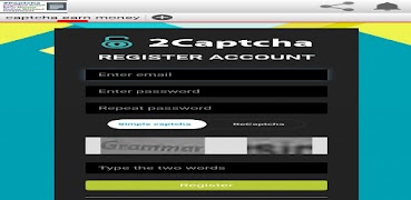 captcha earn money الملصق