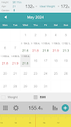 Weight Calendar screenshot 3