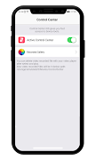 برنامه‌نما Control Center iOS عکس از صفحه