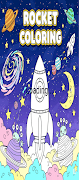 Rocket Coloring Poster