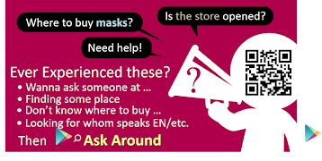 AskAround - ask question / cha Cartaz