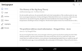 Instapaper capture d'écran 6