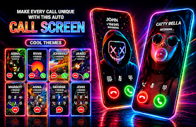 Phone caller screen-call theme poster