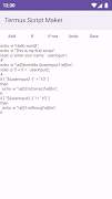 Termux Script Maker ポスター