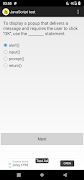 JavaScript test syot layar 2