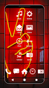 Red Neon Light Theme screenshot 1
