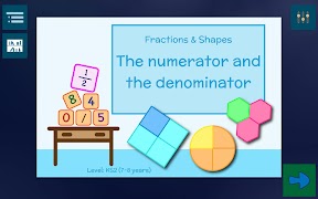 پوستر Fractions & Shapes