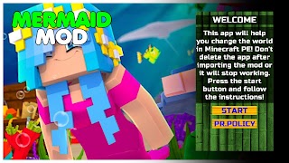Mermaids Mod Addon for MCPE syot layar 6