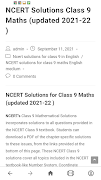 Class 9 maths solution Screenshot 1