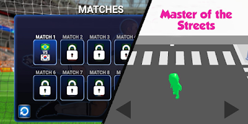 Soccer Battle - Kick and Run 스크린샷 2