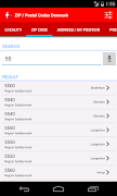ZIP / Postal Codes Denmark screenshot 1