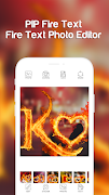 Fire Text Photo Frame تصوير الشاشة 2