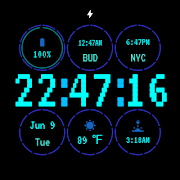 VFD Watch Face syot layar 3