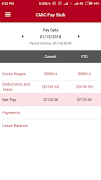 CMiC Pay Stub screenshot 2