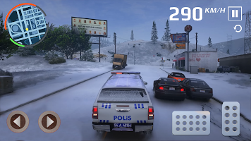 Police Snow City Simulation 3D 포스터