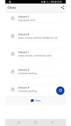 برنامه‌نما Unicorn Chat عکس از صفحه