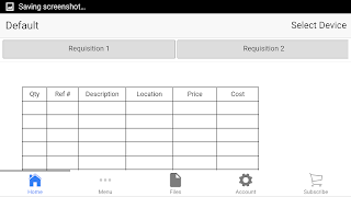 Requisition Form स्क्रीनशॉट 1