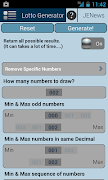 Universal Lotto Generator 스크린샷 1