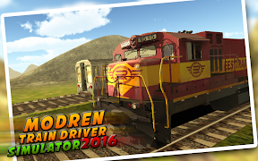 Modern Train Drive Sim 2016 اسکرین شاٹ 7