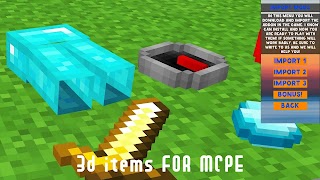 3d Items Mod for Minecraft PE Plakat