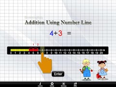 Addition Using Number Line lite version Ekran Görüntüsü 4