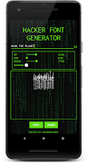 Hacker Font - Glitch Generator Poster