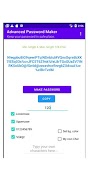 برنامه‌نما Advanced Password Maker عکس از صفحه