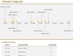 Professional Timeline Template 스크린샷 1