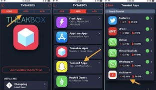 برنامه‌نما Tweakbox عکس از صفحه