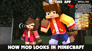 Werewolf Mod in Minecraft PE постер