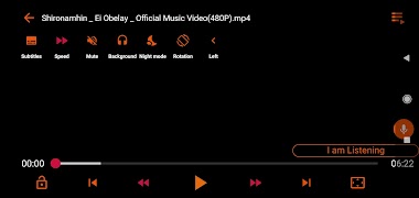 برنامه‌نما Voice Control Video player عکس از صفحه