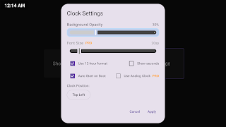 2 Schermata Clock On Top Lite