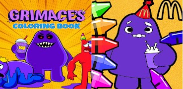 Grimace Shake Coloring Book স্ক্রিনশট 2