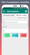 Total Binary Operations: Converter and Calculator ảnh chụp màn hình 4