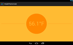 برنامه‌نما Simple Thermometer عکس از صفحه
