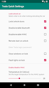 Tesla Quick Settings screenshot 1