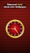 Diamond Gold Clock Wallpaper screenshot 3