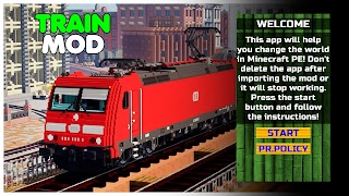 Train Mod for Minecraft PE 海報