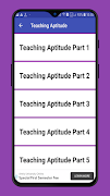 Teaching Aptitude اسکرین شاٹ 5