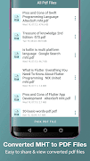 Mhtml reader: mht to pdf скриншот 5