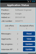 برنامه‌نما Job Application Manager عکس از صفحه