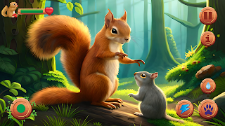 Wild Squirrel Simulator Game captura de pantalla 3