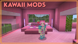 Kawaii World mod for Minecraft الملصق