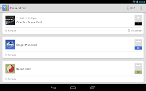 7 Schermata PassAndroid Passbook viewer