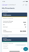برنامه‌نما symplr Contract Time Tracking عکس از صفحه