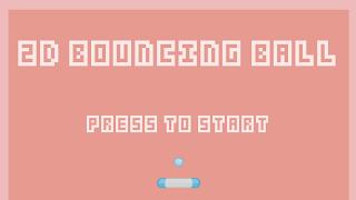 2D Bouncing Ball plakat